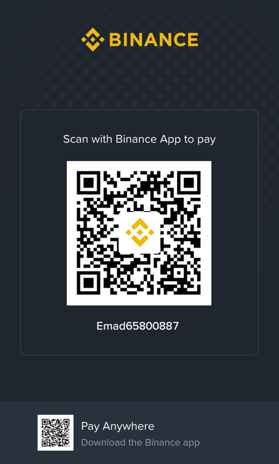 Binance QR Code